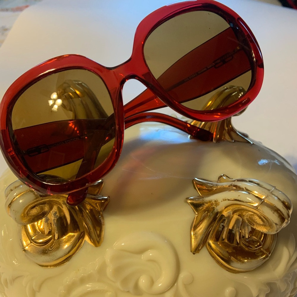 Vintage Balenciaga Edition Red‎ Oversized Sunglasses